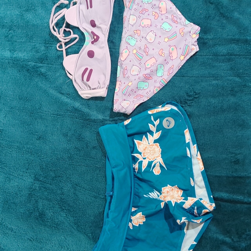 GUC, Size small Pusheen 2 piece swimsuit, extra bottoms.